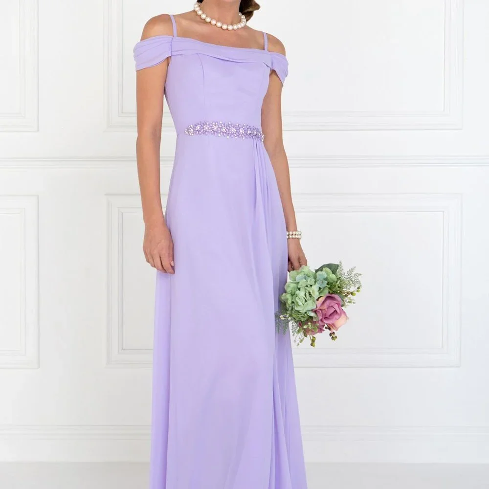 new Off Shoulder A-Line Prom Dress GSGL1522